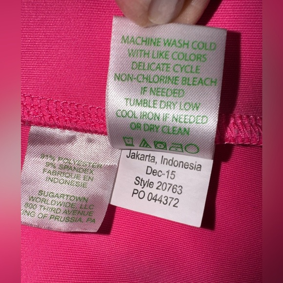 Lilly Pulitzer MIKAYLA scallop hem pink Shift Dress size Large. NWOT. - Picture 11 of 13